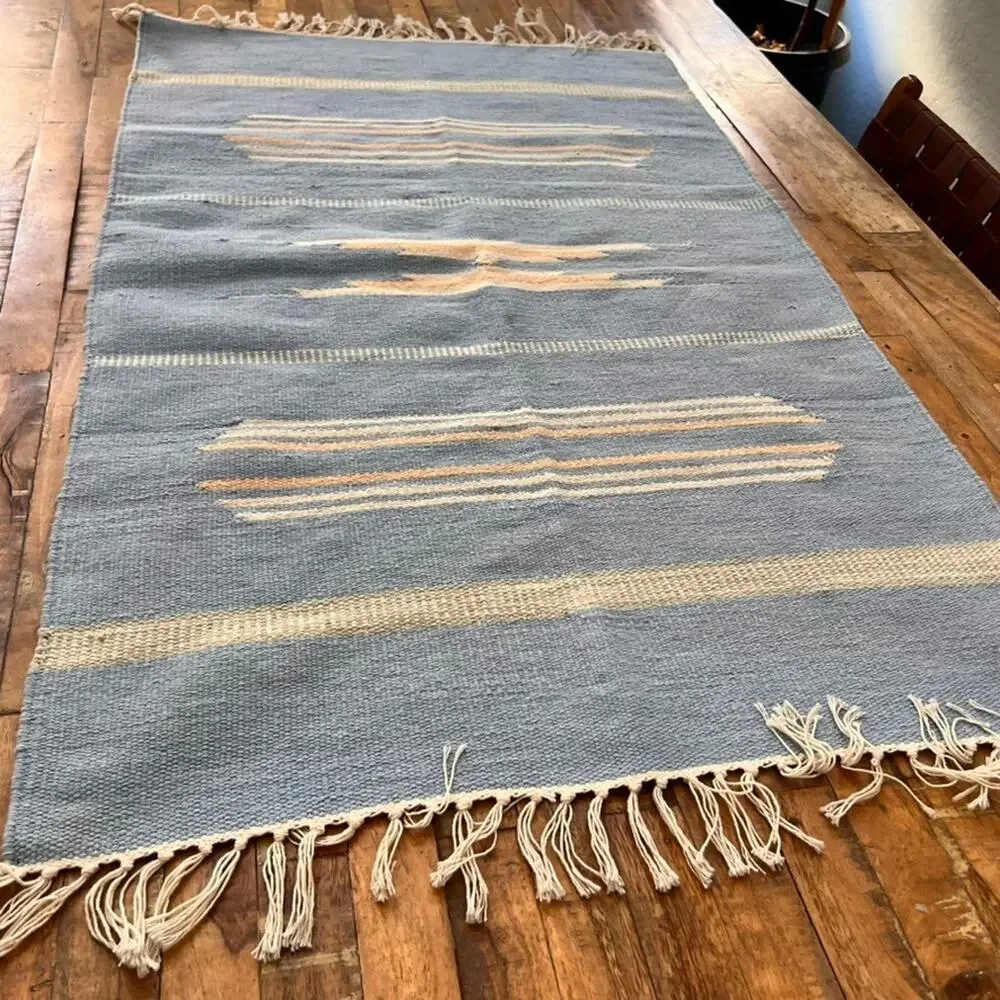 Vintage Handwoven Area Rug 48 x 28